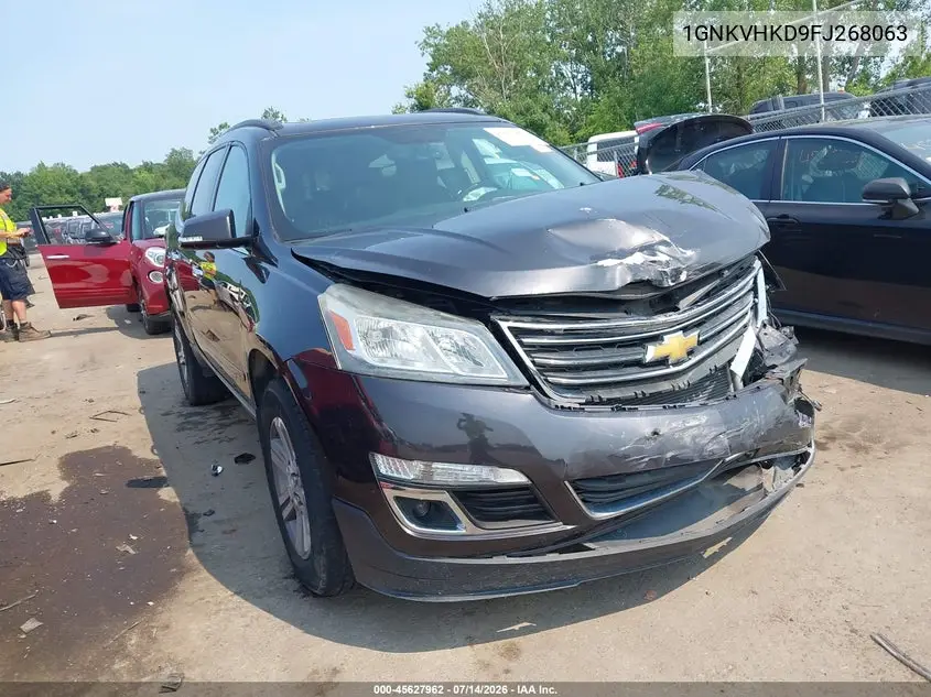 2015 Chevrolet Traverse Lt VIN: 1GNKVHKD9FJ268063 Lot: 45627962