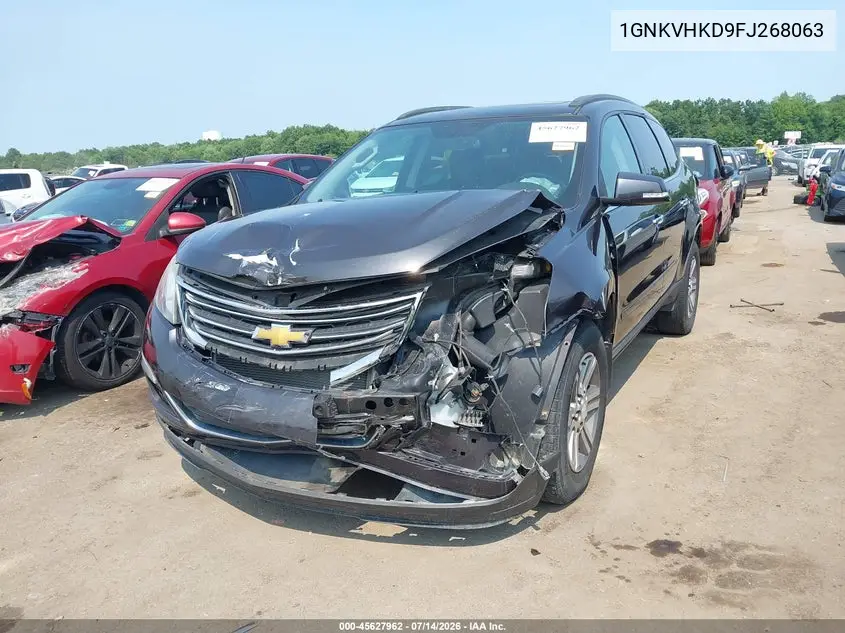 2015 Chevrolet Traverse Lt VIN: 1GNKVHKD9FJ268063 Lot: 45627962