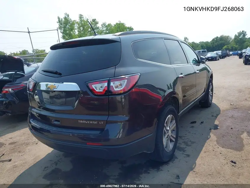 2015 Chevrolet Traverse Lt VIN: 1GNKVHKD9FJ268063 Lot: 45627962