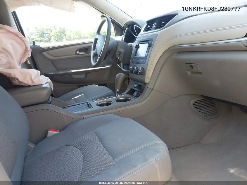 2015 Chevrolet Traverse Ls VIN: 1GNKRFKD8FJ280777 Lot: 45681759