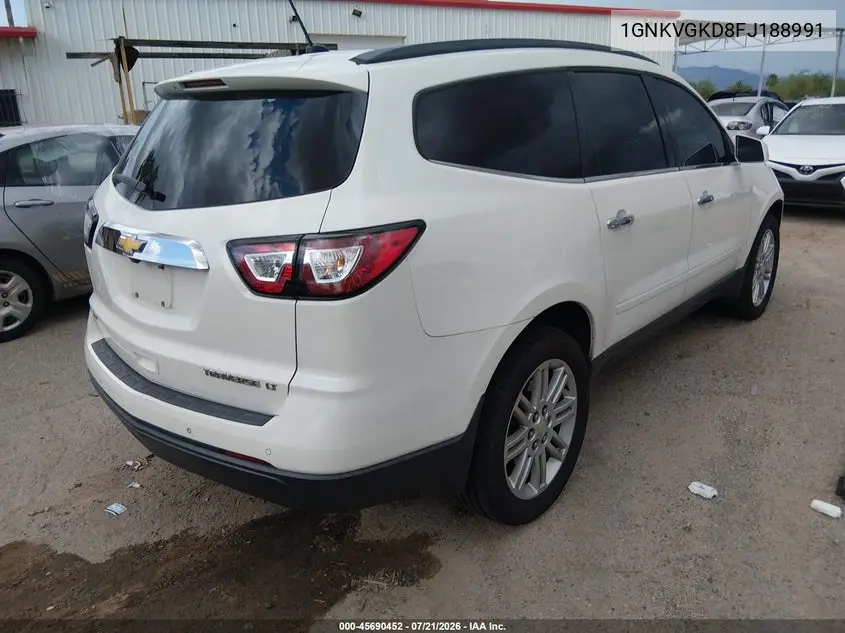 2015 Chevrolet Traverse Lt VIN: 1GNKVGKD8FJ188991 Lot: 45690452