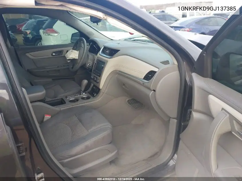 1GNKRFKD9GJ137385 2016 Chevrolet Traverse Ls
