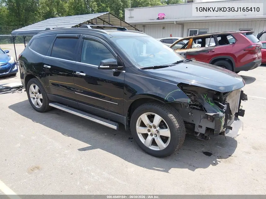 2016 Chevrolet Traverse Ltz VIN: 1GNKVJKD3GJ165410 Lot: 45491541