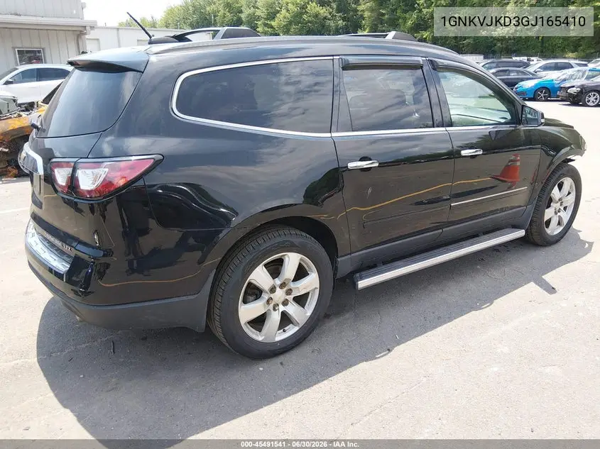 2016 Chevrolet Traverse Ltz VIN: 1GNKVJKD3GJ165410 Lot: 45491541