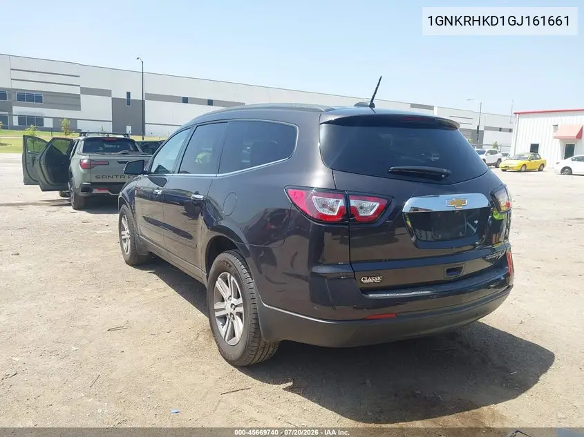 2016 Chevrolet Traverse 2Lt VIN: 1GNKRHKD1GJ161661 Lot: 45669740