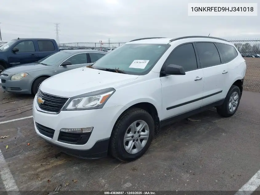 1GNKRFED9HJ341018 2017 Chevrolet Traverse Ls