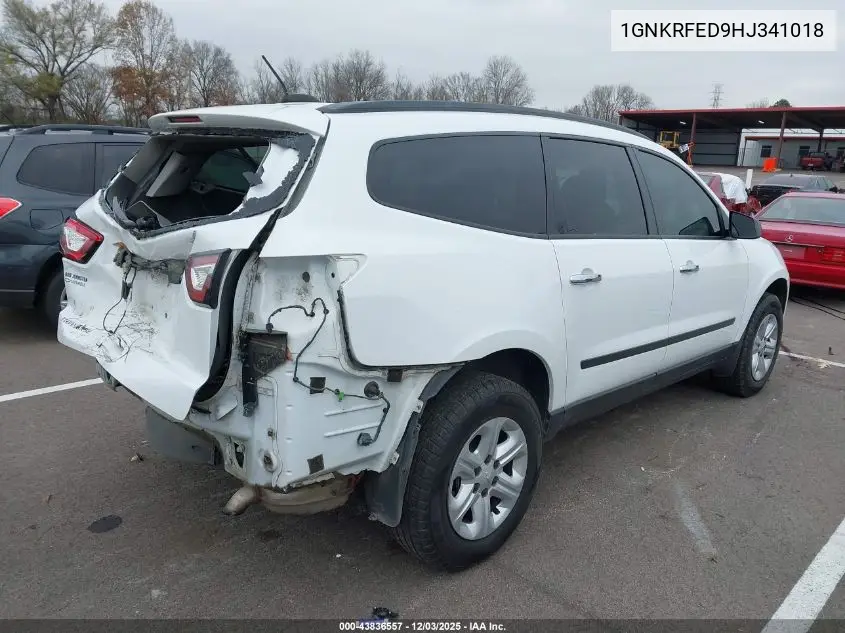 1GNKRFED9HJ341018 2017 Chevrolet Traverse Ls