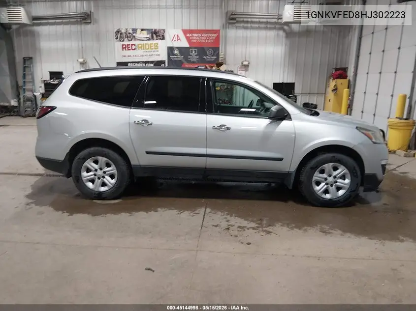2017 Chevrolet Traverse Ls VIN: 1GNKVFED8HJ302223 Lot: 45144998