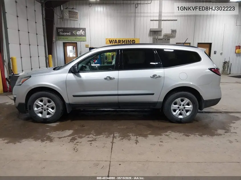 2017 Chevrolet Traverse Ls VIN: 1GNKVFED8HJ302223 Lot: 45144998