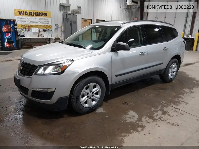 2017 Chevrolet Traverse Ls VIN: 1GNKVFED8HJ302223 Lot: 45144998