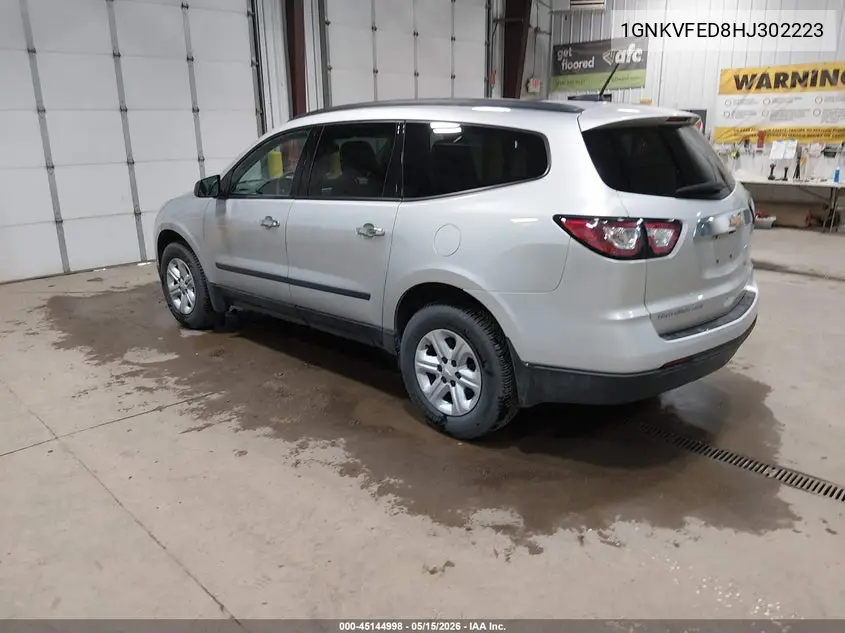 2017 Chevrolet Traverse Ls VIN: 1GNKVFED8HJ302223 Lot: 45144998