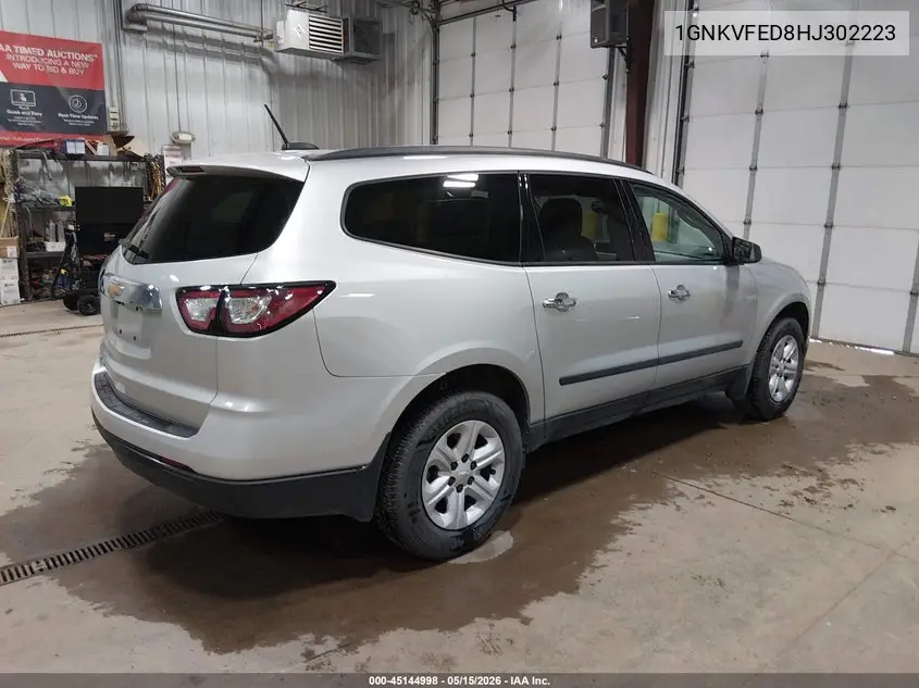 2017 Chevrolet Traverse Ls VIN: 1GNKVFED8HJ302223 Lot: 45144998