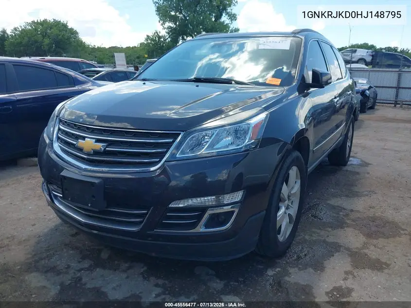 2017 Chevrolet Traverse Premier VIN: 1GNKRJKD0HJ148795 Lot: 45556477