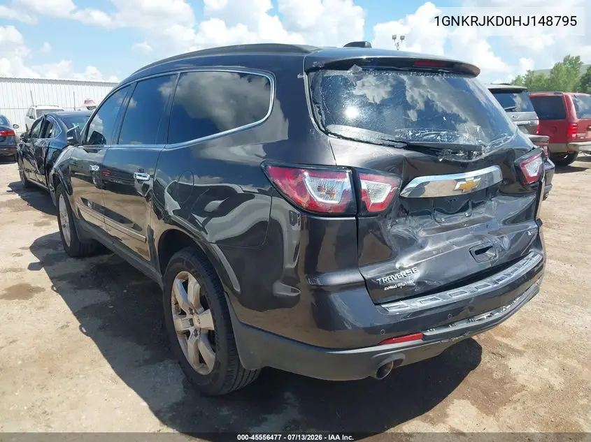 2017 Chevrolet Traverse Premier VIN: 1GNKRJKD0HJ148795 Lot: 45556477