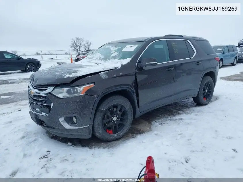 1GNERGKW8JJ169269 2018 Chevrolet Traverse 1Lt