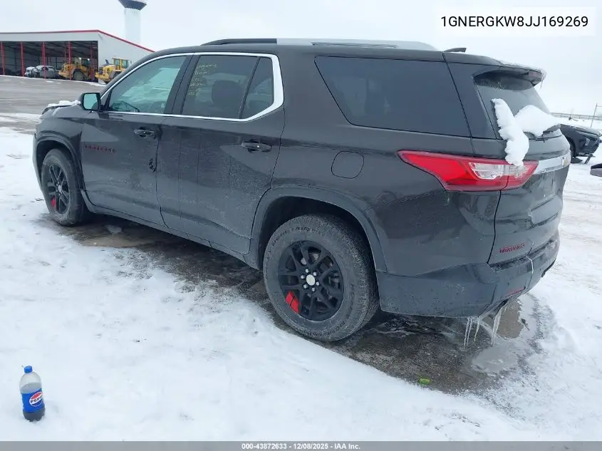 1GNERGKW8JJ169269 2018 Chevrolet Traverse 1Lt