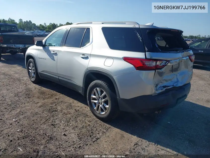 2018 Chevrolet Traverse 1Lt VIN: 1GNERGKW7JJ199766 Lot: 45352627