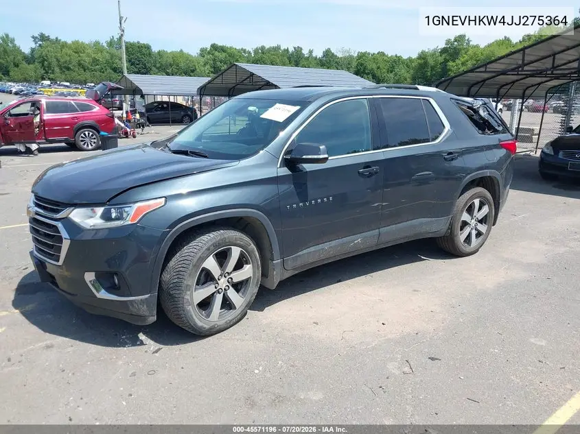 2018 Chevrolet Traverse Lt Leather VIN: 1GNEVHKW4JJ275364 Lot: 45571196