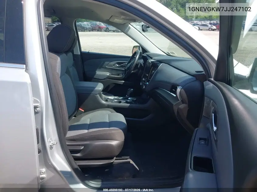 2018 Chevrolet Traverse Lt Cloth VIN: 1GNEVGKW7JJ247102 Lot: 45595193