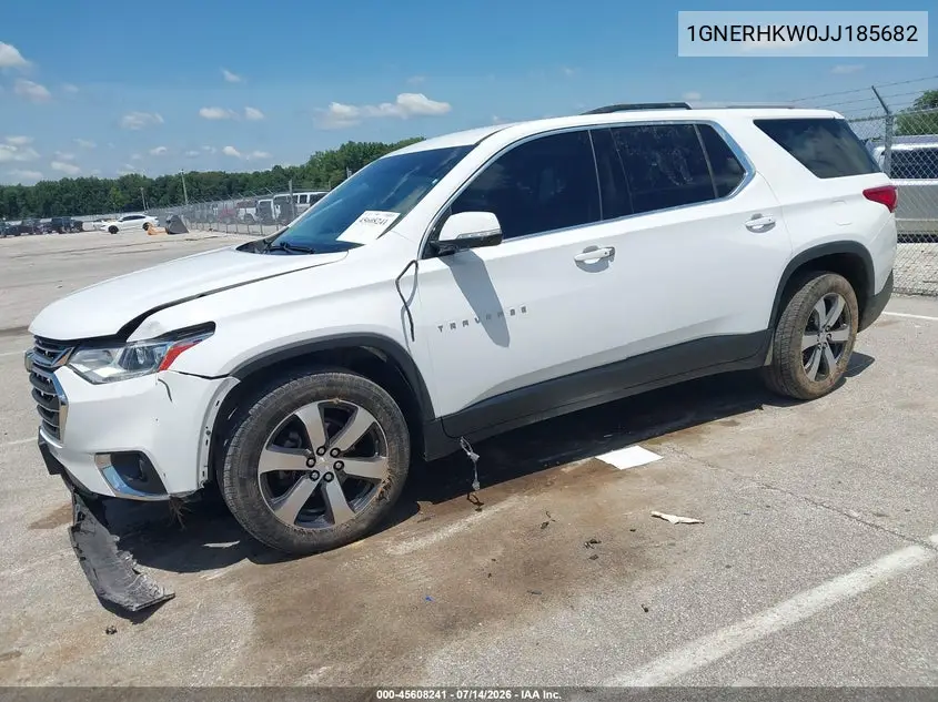 2018 Chevrolet Traverse Lt Leather VIN: 1GNERHKW0JJ185682 Lot: 45608241