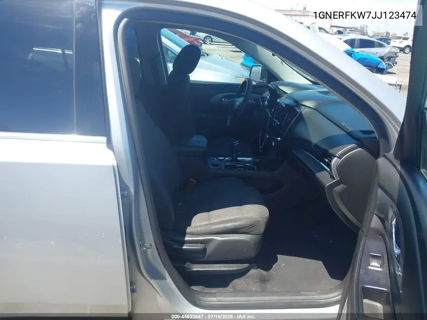 2018 Chevrolet Traverse Ls VIN: 1GNERFKW7JJ123474 Lot: 45632447
