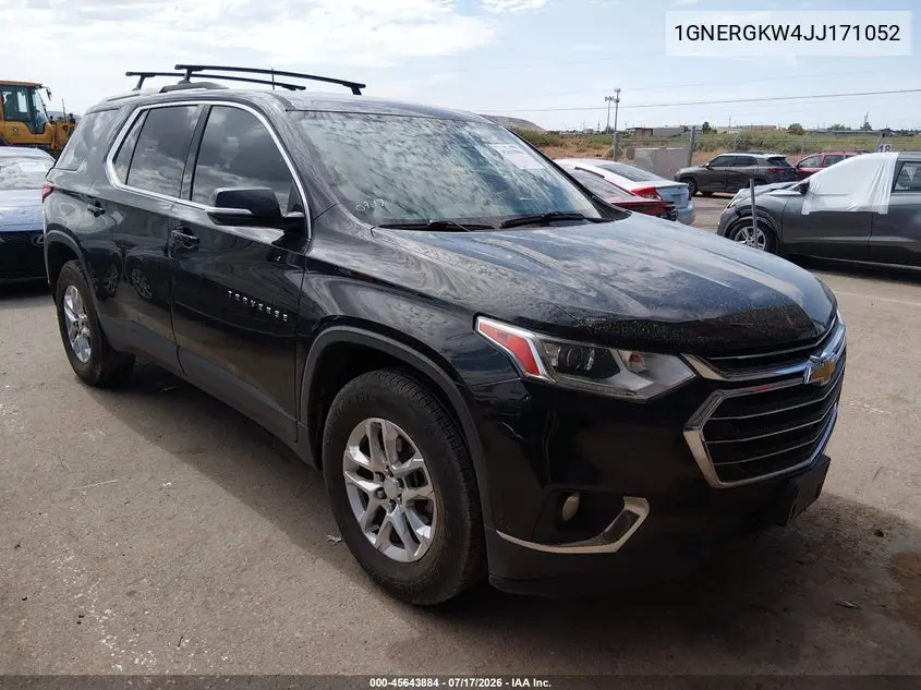 2018 Chevrolet Traverse Lt Cloth VIN: 1GNERGKW4JJ171052 Lot: 45643884