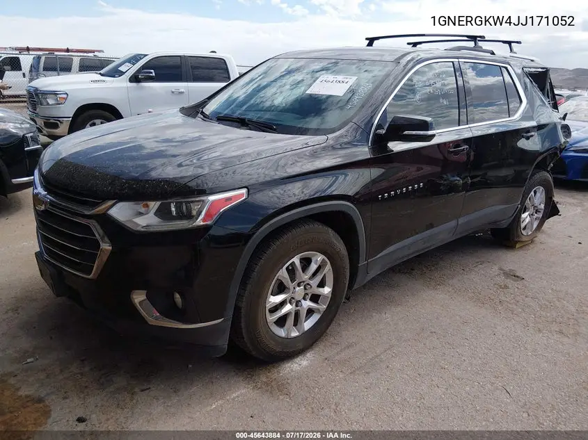 2018 Chevrolet Traverse Lt Cloth VIN: 1GNERGKW4JJ171052 Lot: 45643884