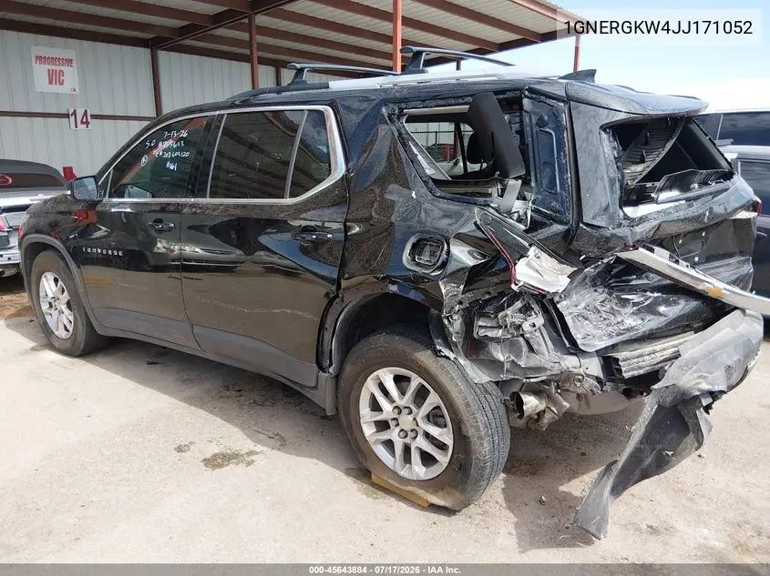 2018 Chevrolet Traverse Lt Cloth VIN: 1GNERGKW4JJ171052 Lot: 45643884
