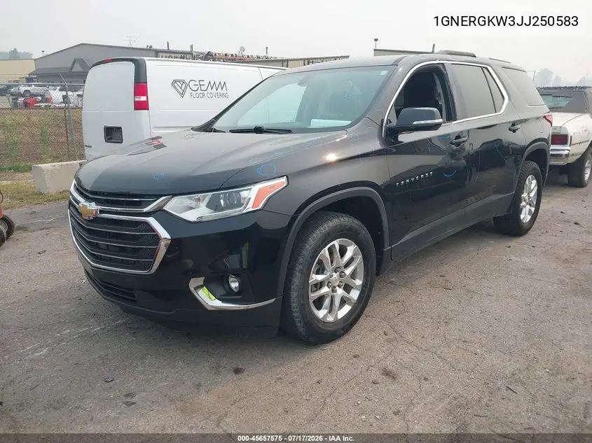2018 Chevrolet Traverse Lt Cloth VIN: 1GNERGKW3JJ250583 Lot: 45657575