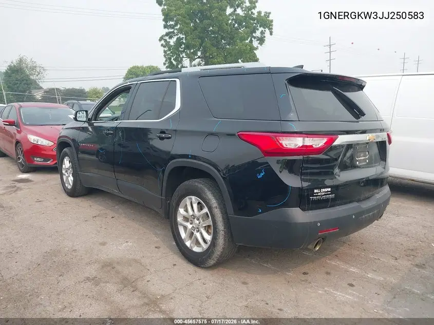 2018 Chevrolet Traverse Lt Cloth VIN: 1GNERGKW3JJ250583 Lot: 45657575