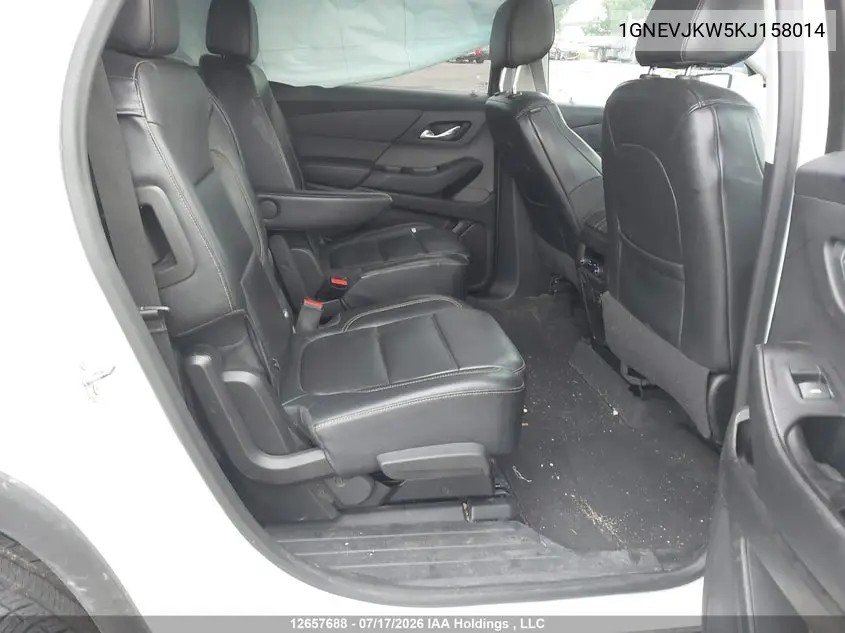2019 Chevrolet Traverse Rs VIN: 1GNEVJKW5KJ158014 Lot: 12657688x