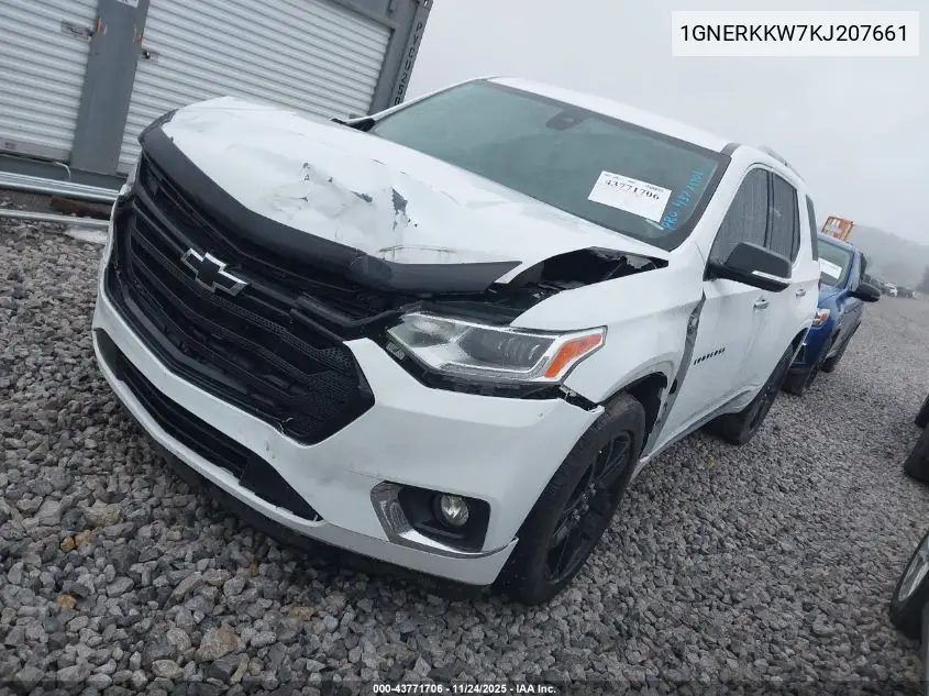 1GNERKKW7KJ207661 2019 Chevrolet Traverse Premier
