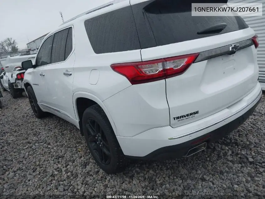 1GNERKKW7KJ207661 2019 Chevrolet Traverse Premier