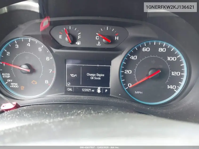 1GNERFKW2KJ136621 2019 Chevrolet Traverse Ls