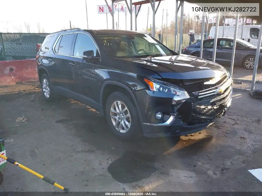 1GNEVGKW1KJ282722 2019 Chevrolet Traverse 1Lt