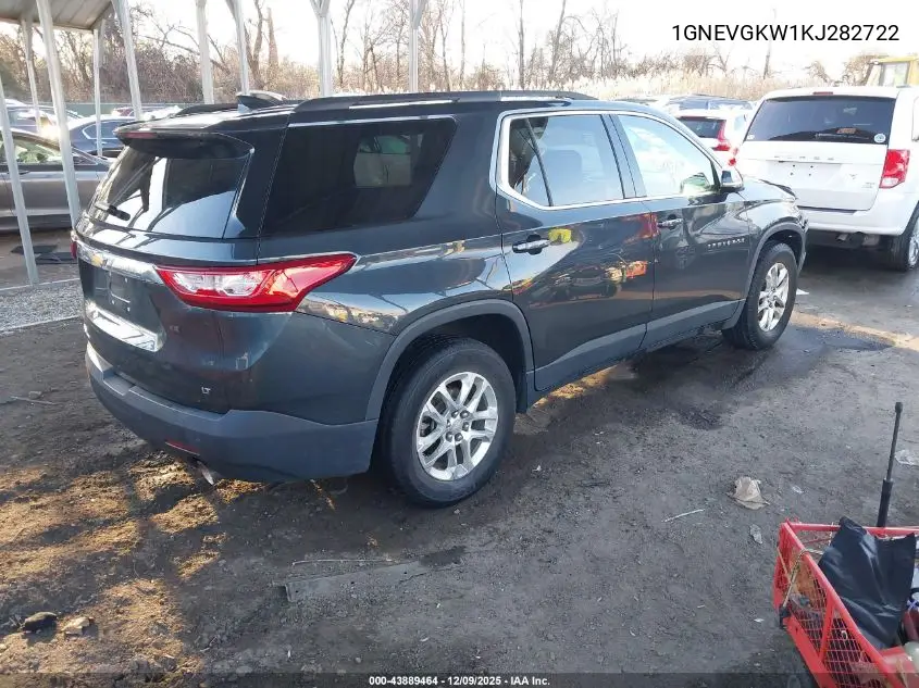 1GNEVGKW1KJ282722 2019 Chevrolet Traverse 1Lt