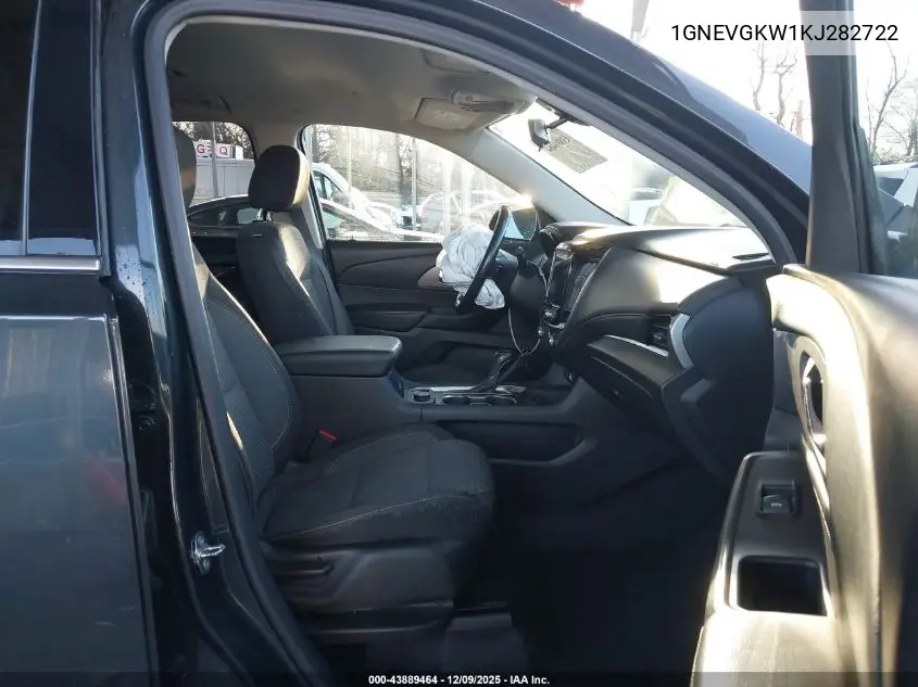 1GNEVGKW1KJ282722 2019 Chevrolet Traverse 1Lt