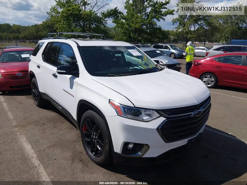 2019 Chevrolet Traverse Premier VIN: 1GNEVKKW1KJ312515 Lot: 45436200