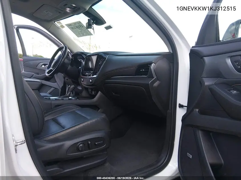 2019 Chevrolet Traverse Premier VIN: 1GNEVKKW1KJ312515 Lot: 45436200