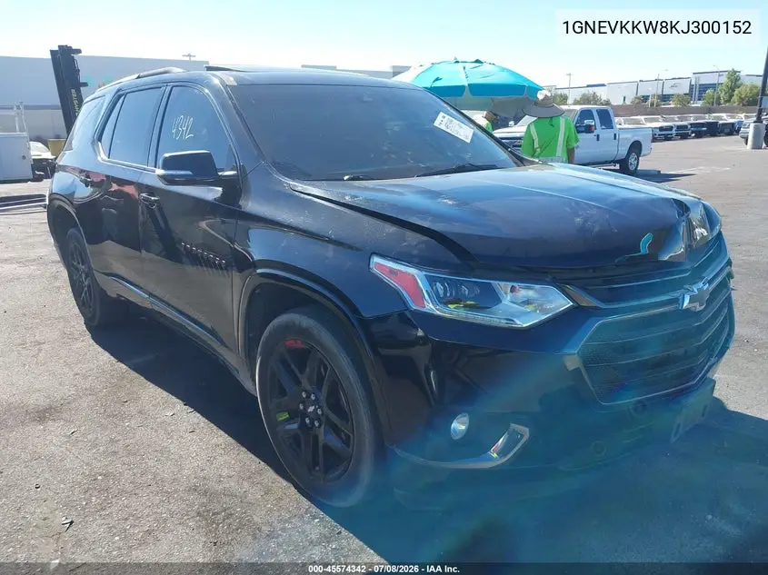 2019 Chevrolet Traverse Premier VIN: 1GNEVKKW8KJ300152 Lot: 45574342