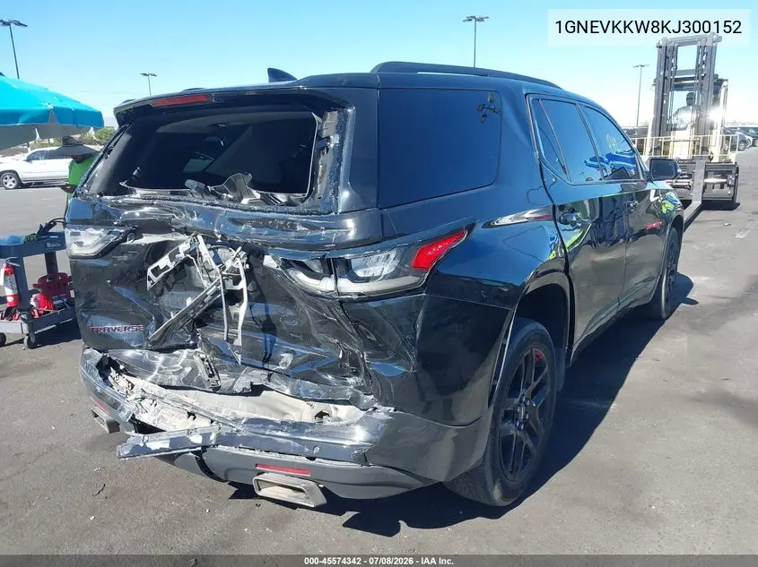 2019 Chevrolet Traverse Premier VIN: 1GNEVKKW8KJ300152 Lot: 45574342