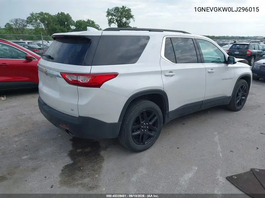2020 Chevrolet Traverse Awd Lt Cloth VIN: 1GNEVGKW0LJ296015 Lot: 45339481