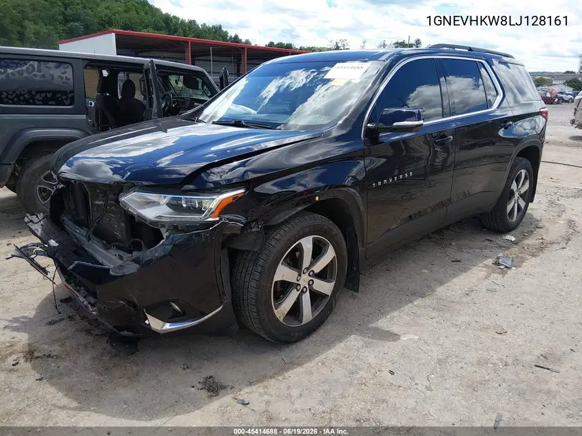 2020 Chevrolet Traverse Awd Lt Leather VIN: 1GNEVHKW8LJ128161 Lot: 45414688
