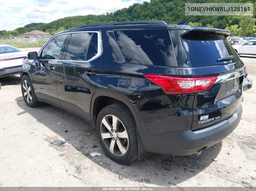 2020 Chevrolet Traverse Awd Lt Leather VIN: 1GNEVHKW8LJ128161 Lot: 45414688