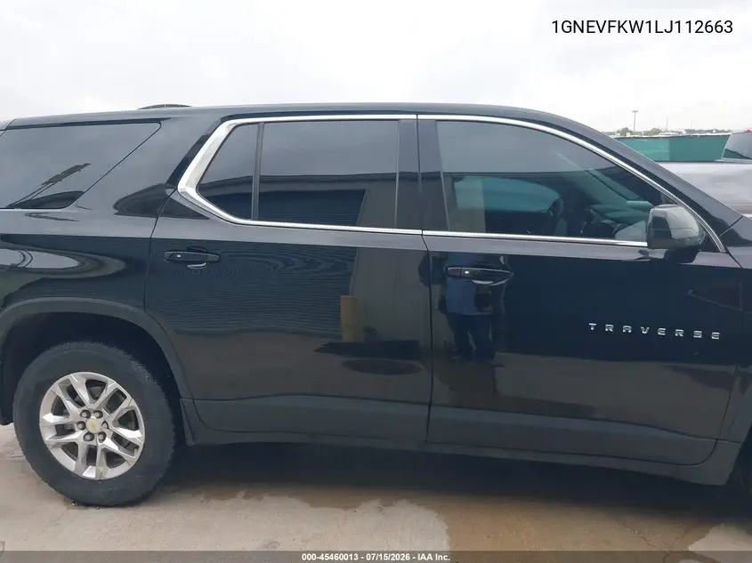 2020 Chevrolet Traverse Awd Ls VIN: 1GNEVFKW1LJ112663 Lot: 45460013