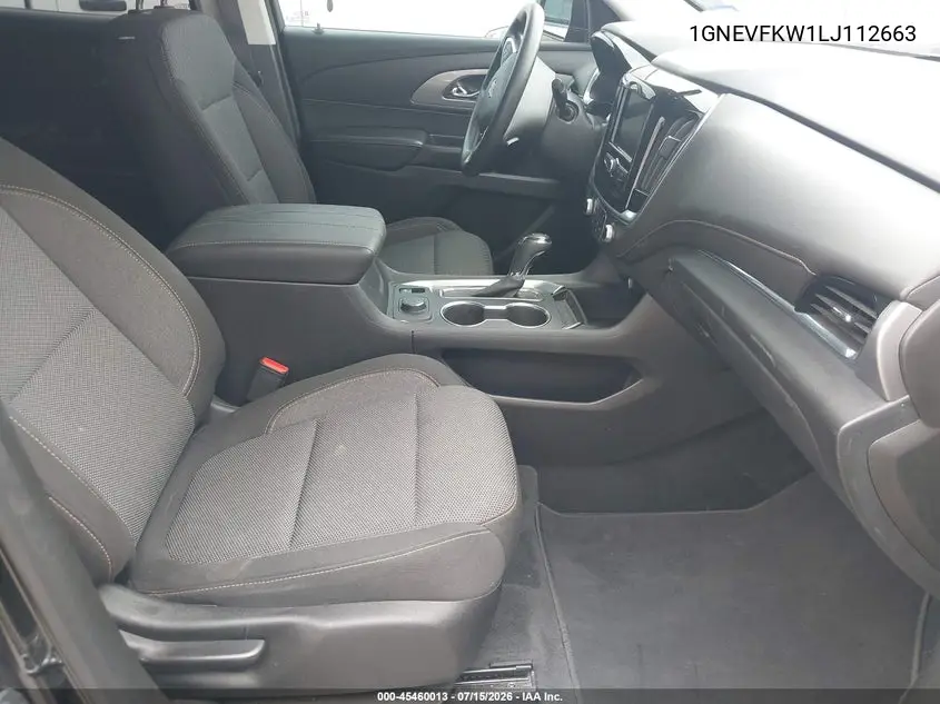 2020 Chevrolet Traverse Awd Ls VIN: 1GNEVFKW1LJ112663 Lot: 45460013