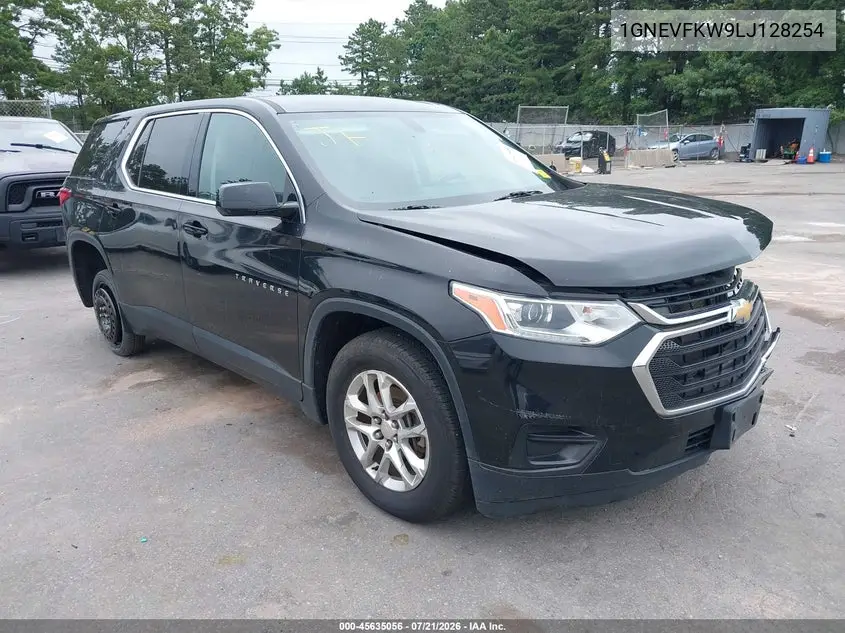 2020 Chevrolet Traverse Awd Ls VIN: 1GNEVFKW9LJ128254 Lot: 45635056
