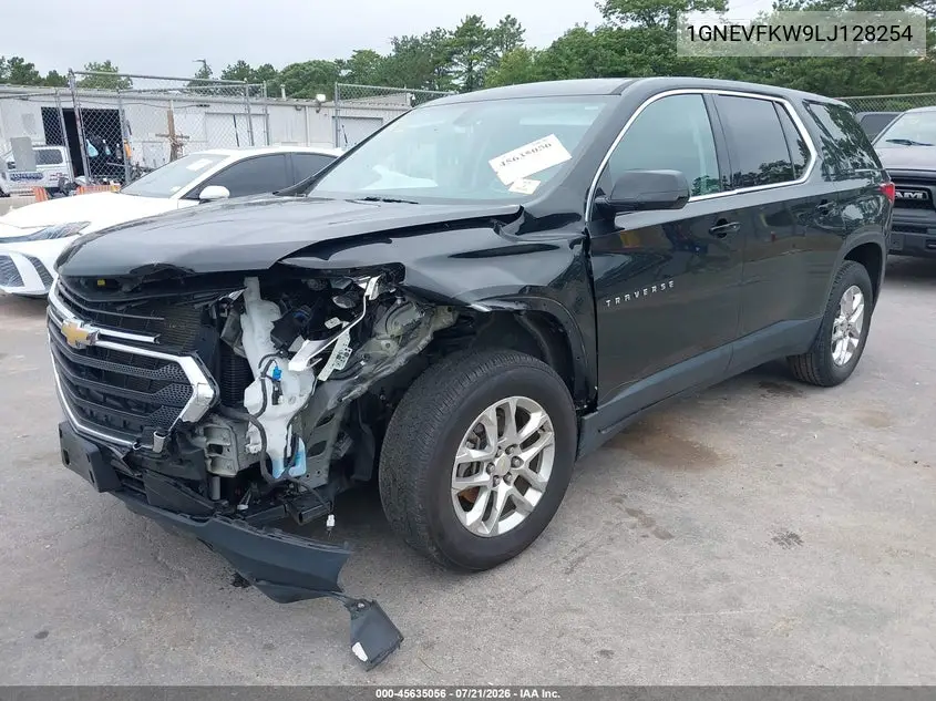 2020 Chevrolet Traverse Awd Ls VIN: 1GNEVFKW9LJ128254 Lot: 45635056