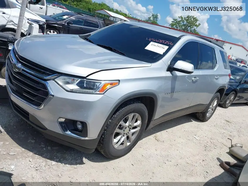 2020 Chevrolet Traverse Awd Lt Cloth VIN: 1GNEVGKW3LJ325068 Lot: 45639256