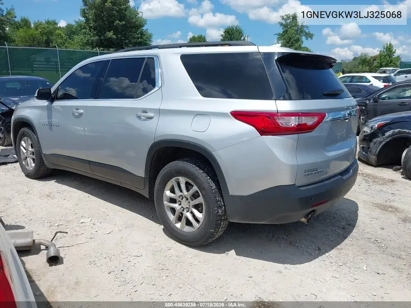 2020 Chevrolet Traverse Awd Lt Cloth VIN: 1GNEVGKW3LJ325068 Lot: 45639256
